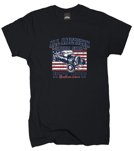 T-Shirt Hot Rod All American Speed Shop Gr.M-XL