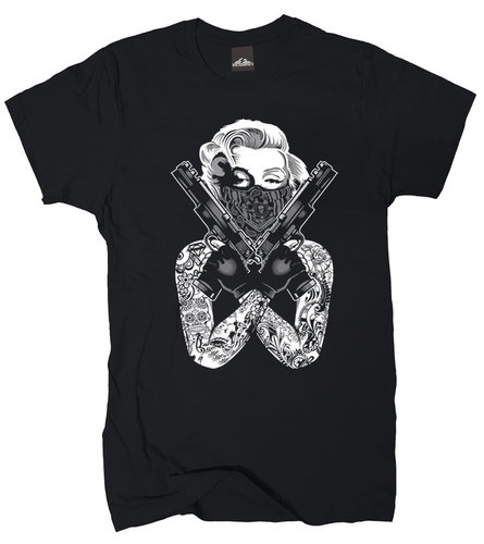 T-Shirt Monroe Gangster Tattoo Style Gr.S-XXXXXL