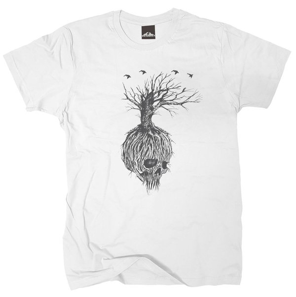 T-Shirt Totenkopf Baum Skull vers. Farben Gr.S bis XXXXXL